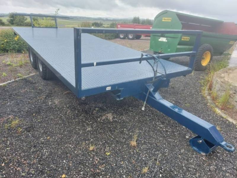 20ft Double Axle Bale Trailer with new platform (159)